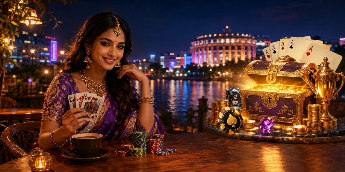 Live casino dealer dealing cards in India